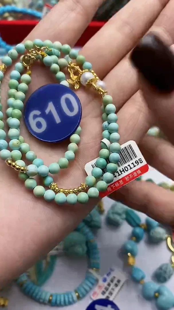 【闪购商品】绿松石手链银S925镶嵌610
