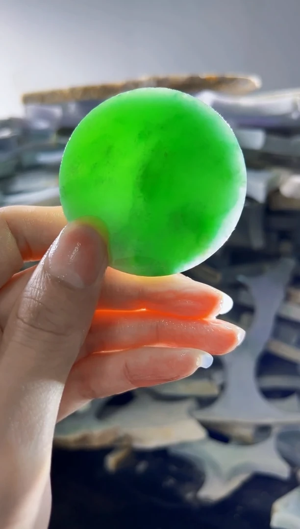 裸石翡翠缅甸翡翠A货陈6577