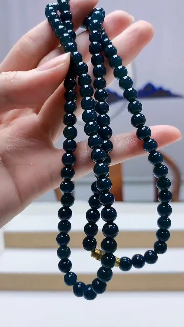 未镶嵌定制翡翠4917zm-毛货珠链156