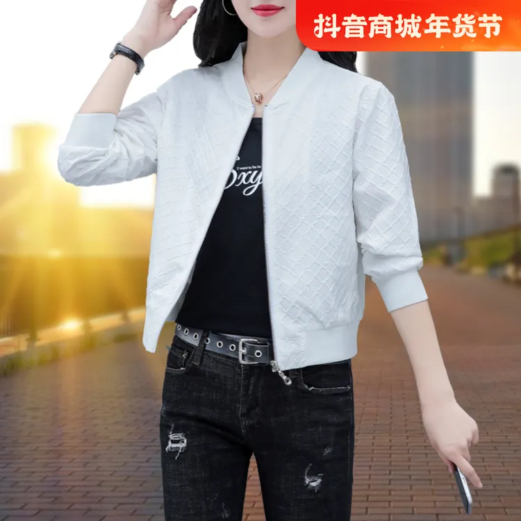 2025春季新款短款外套上衣韩版时尚百搭舒适通勤糖果色百搭女士