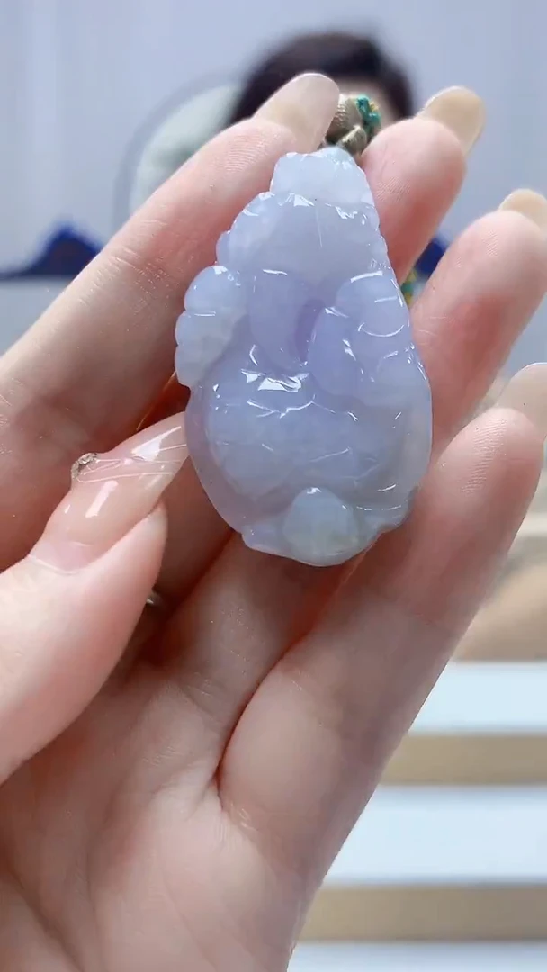 未镶嵌定制翡翠4829DD-毛货挂件121