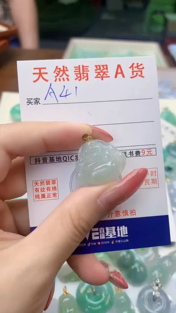 颈饰未镶嵌翡翠天然A货翡翠挂件
