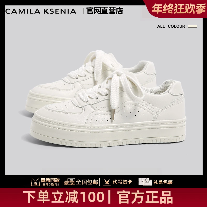 CAMILA KSENIA官方店2025新款高级感百搭板鞋休闲小众鞋子ins潮牌