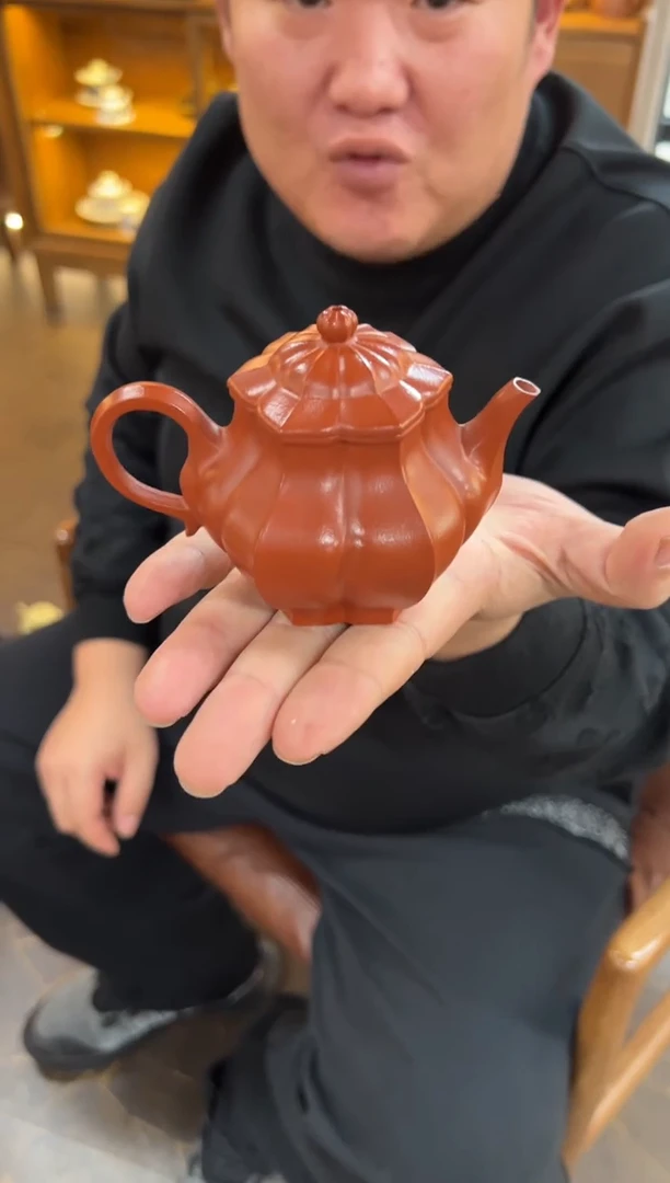 【闪购商品】紫砂茶壶【头哥手工壶】菱花潘壶