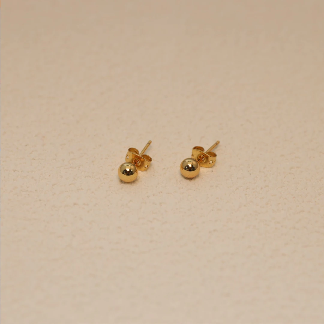 [静静精选] 10498光面豆豆耳钉