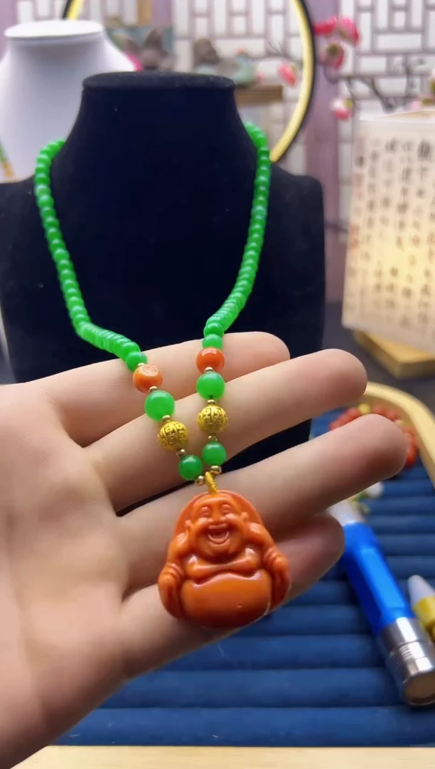 【闪购商品】翡翠颈饰14K金镶嵌S34