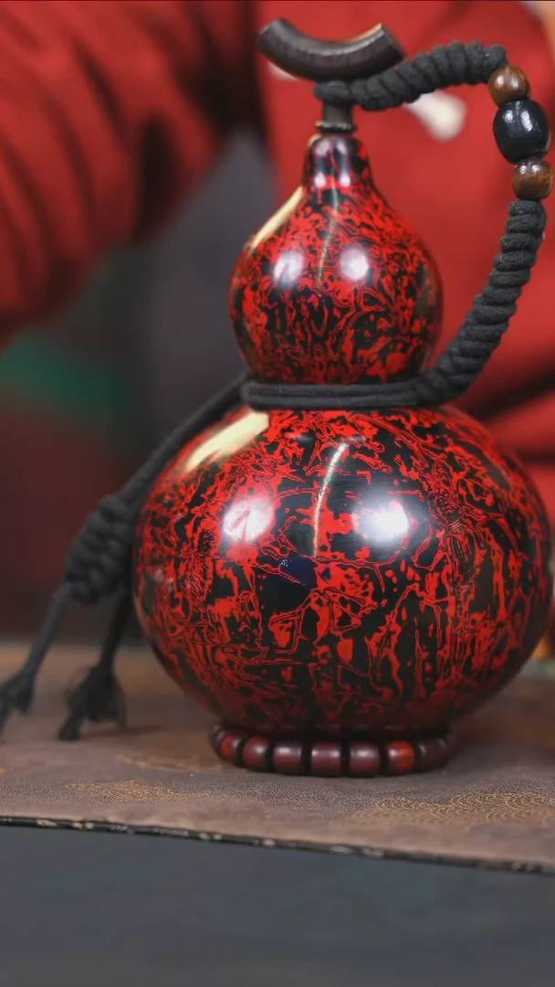 【闪购商品】RR119漆艺酒葫芦不包手串及旋转底座