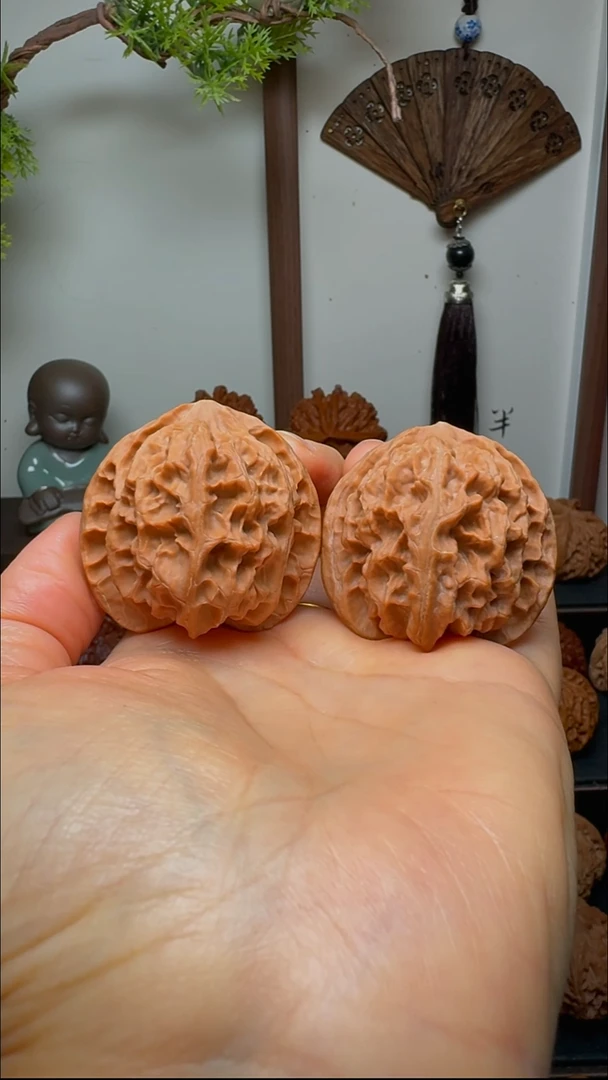 把件文玩核桃苹果园货头 边42