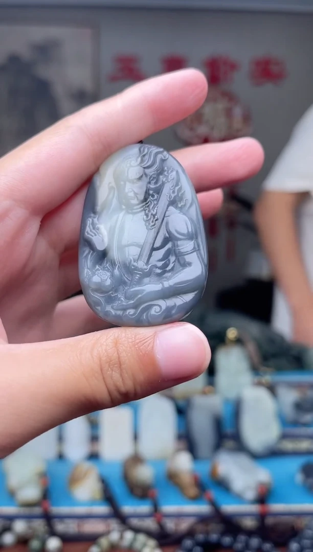 和田玉未镶嵌挂件1