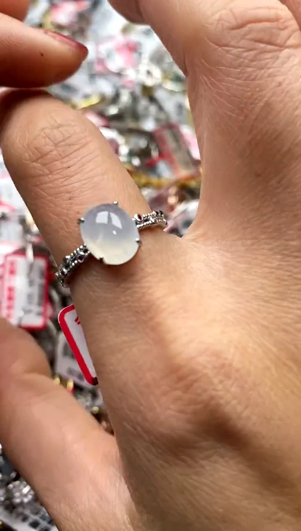 【闪购商品】翡翠戒指银S925镶嵌3333333    9