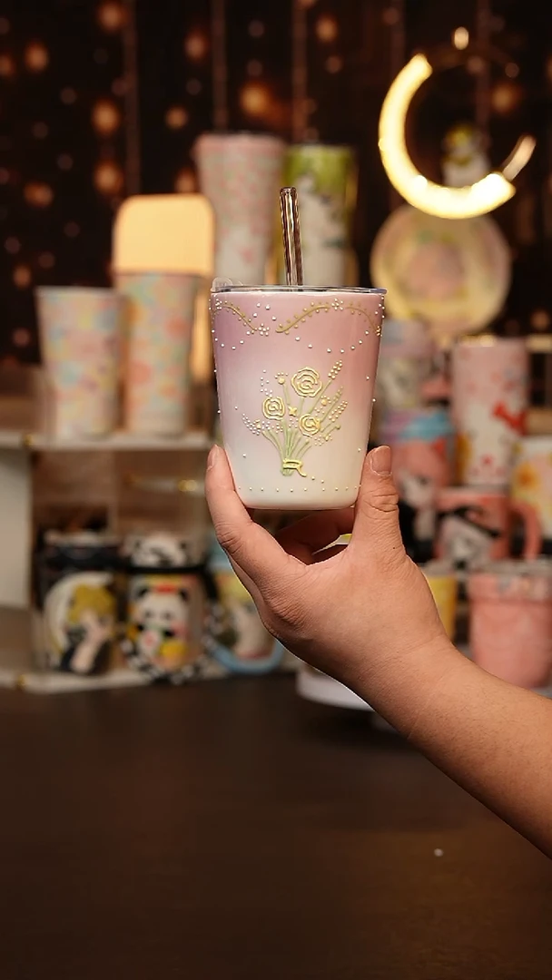 (玉泥）景德镇手工手绘文创陶瓷杯