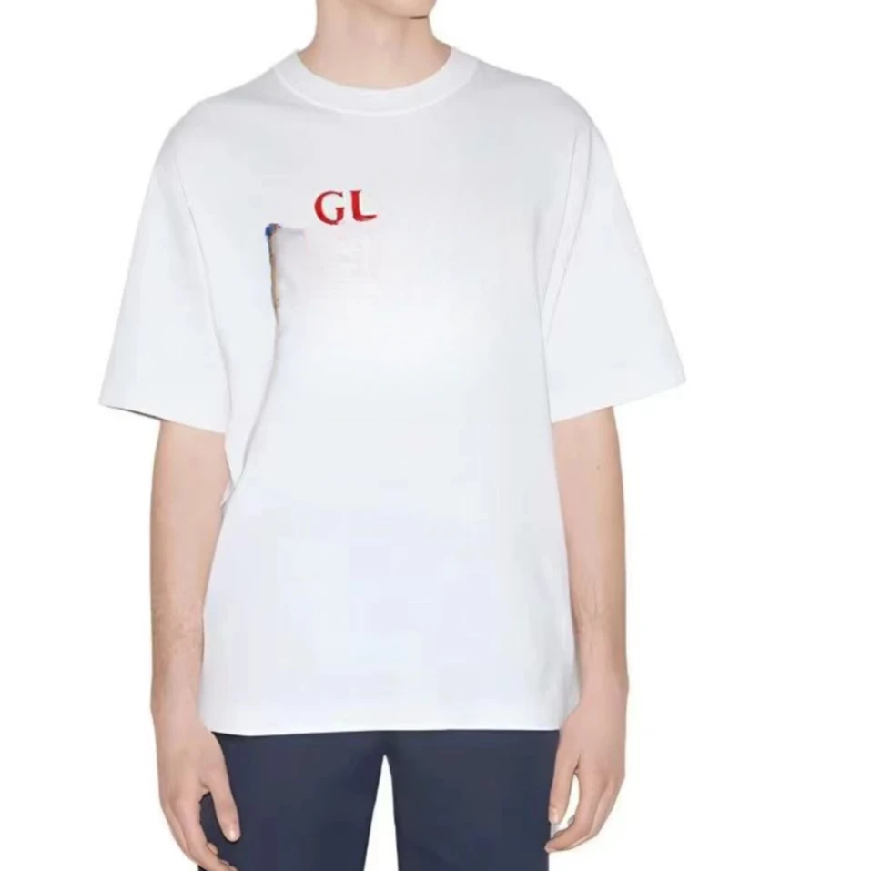 LT320--夏季上衣印花设计师圆领街头印花短袖T恤潮流个性