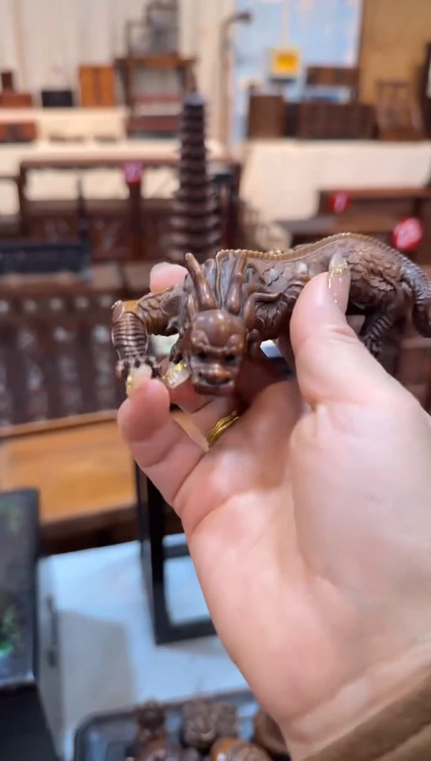 木黄杨 镇水兽摆件