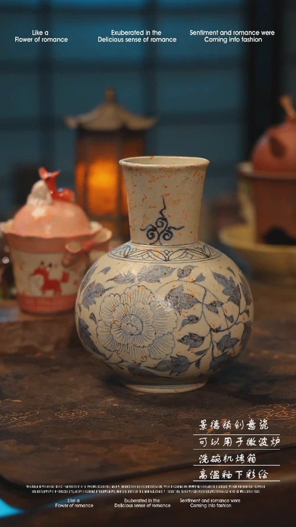 陶瓷景德镇高温釉下彩手工手绘款式