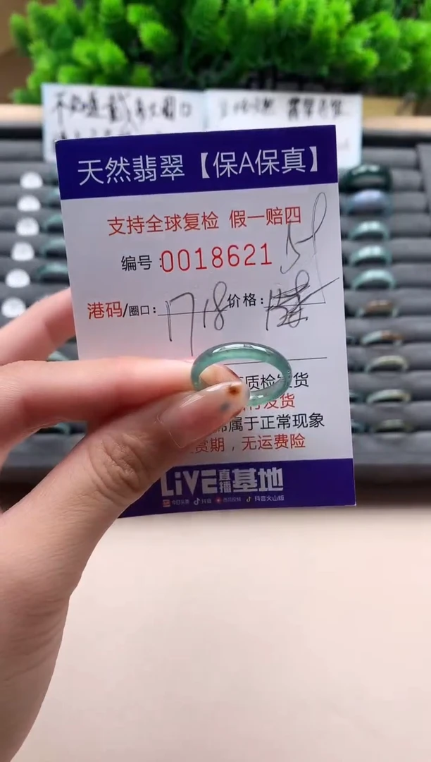 未镶嵌戒指翡翠天然 18621