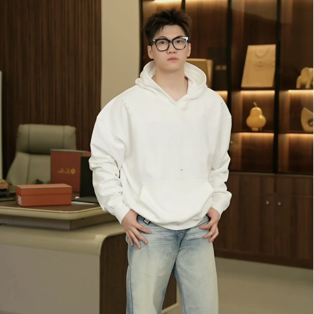YC-Future『GD系列定制卫衣』割破重磅工艺连帽卫衣