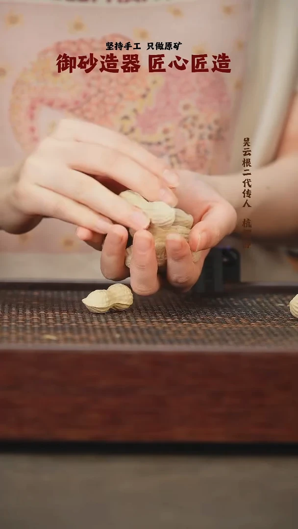 茶壶紫砂花生10个