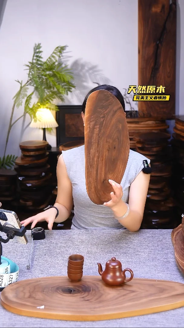 木北美黑胡桃原木.干裂疤结不属于商品质量问题完美主义者慎拍