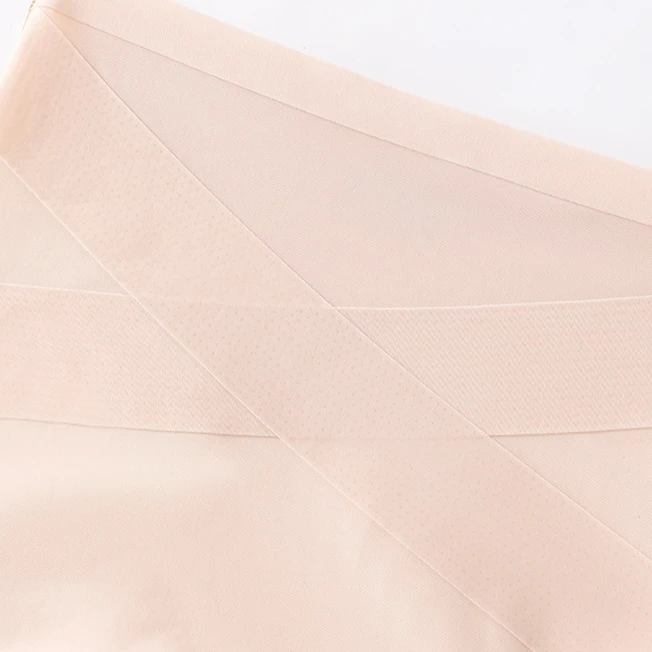 【2条装】绷带交叉收腹裤高腰收腹提臀桑蚕丝内裤无痕不卷边安全裤