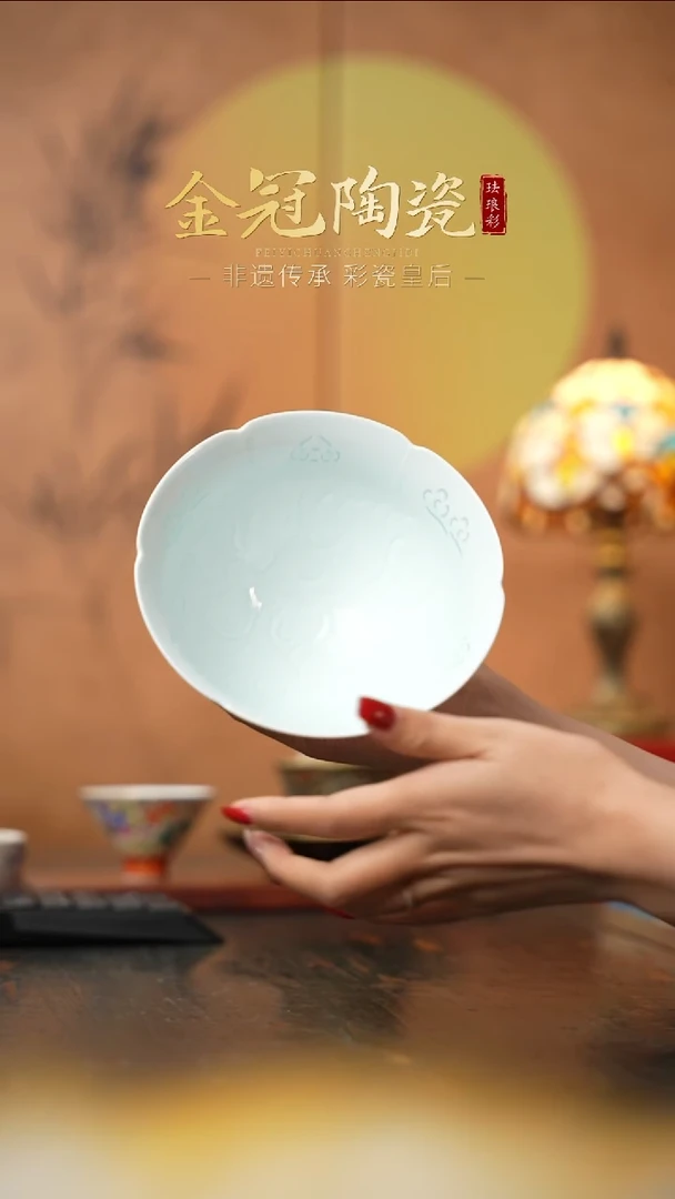 陶瓷6寸面碗【半刀泥玲珑】