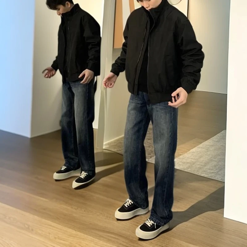 2025秋冬款成熟稳重三防立领夹克男款男装冲锋衣美式廓形短款外套