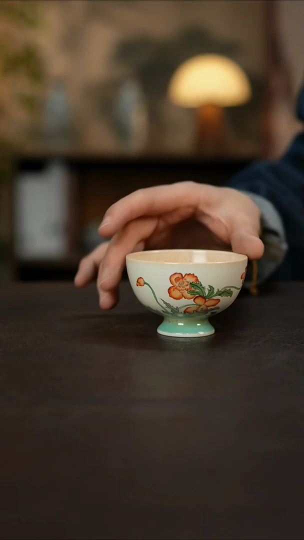 杯景德镇陶瓷杯碗柴烧多人