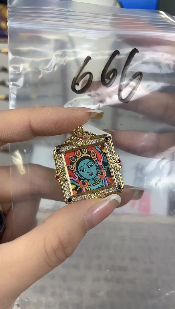 绿度母小唐卡666