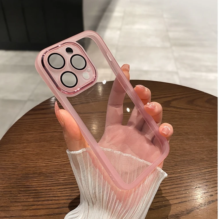 适用苹果17ProMax手机壳16Plus魅眼镜头膜15简约12硅胶透明保护套