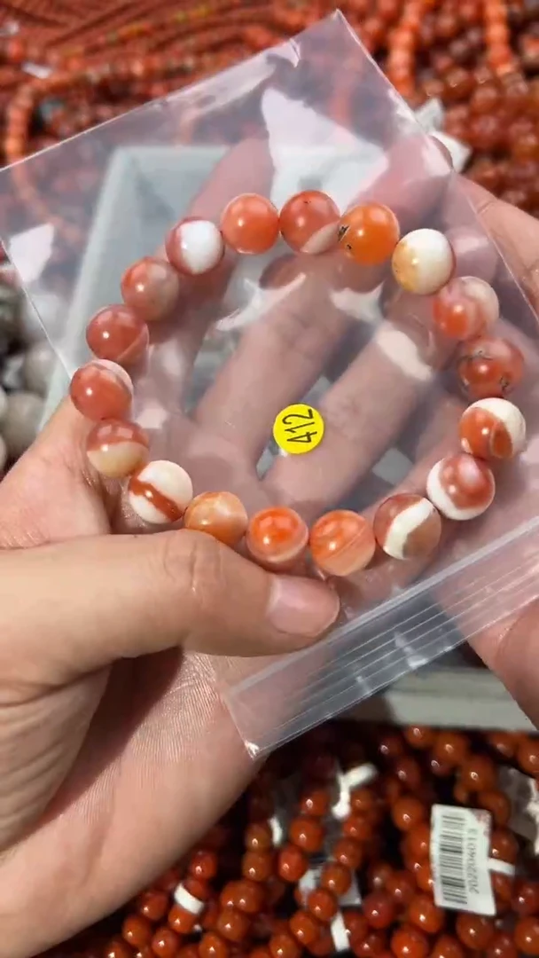 南红玛瑙手串未镶嵌12