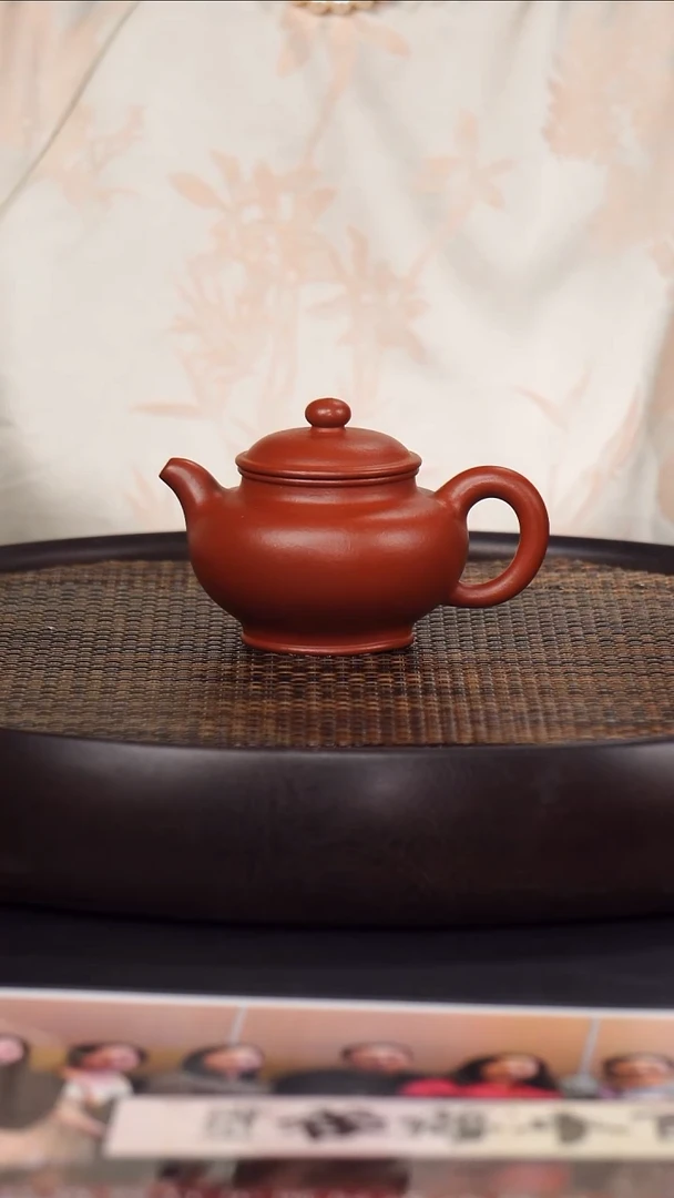 茶壶紫砂洪滔 掇只82  龙山朱泥 160毫升