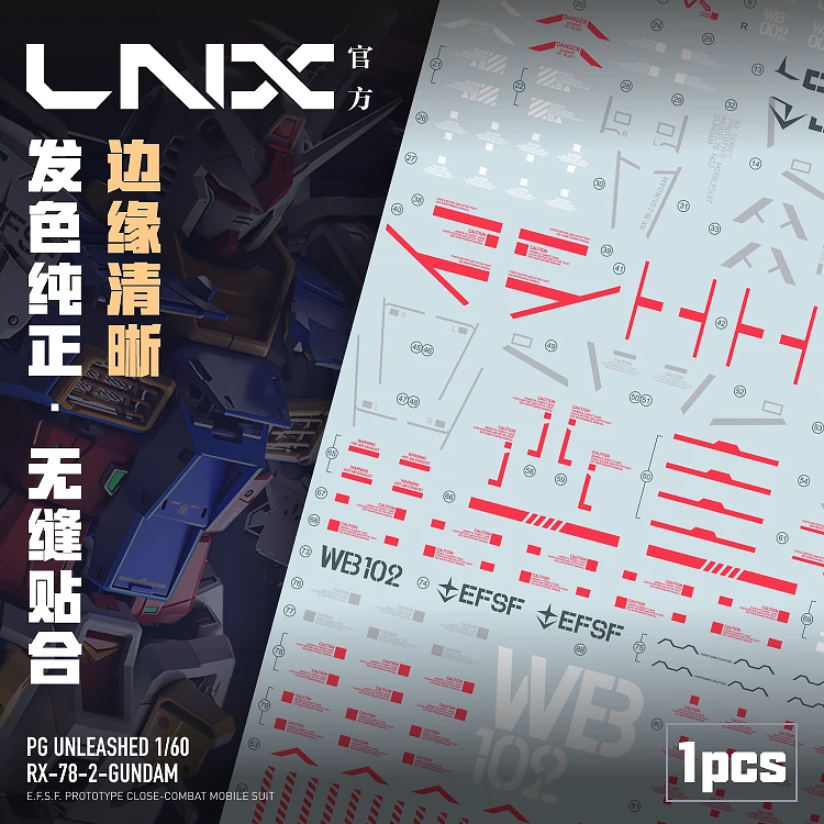 【LNX】PG(1:60)PGU元祖高达/高精度水贴/现货