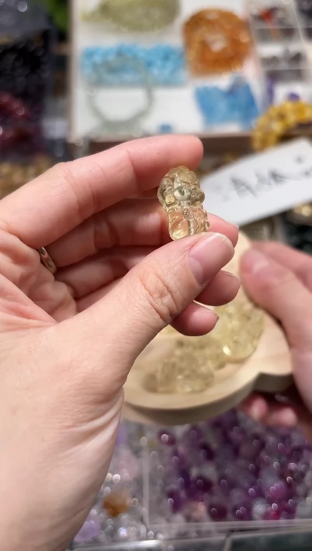 【闪购商品】水晶手串未镶嵌C96黄水晶CC一个