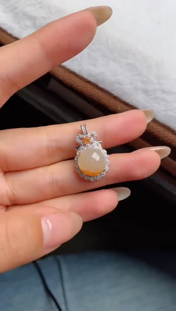 银S925镶嵌戒指翡翠雪***仗天然A货翡翠