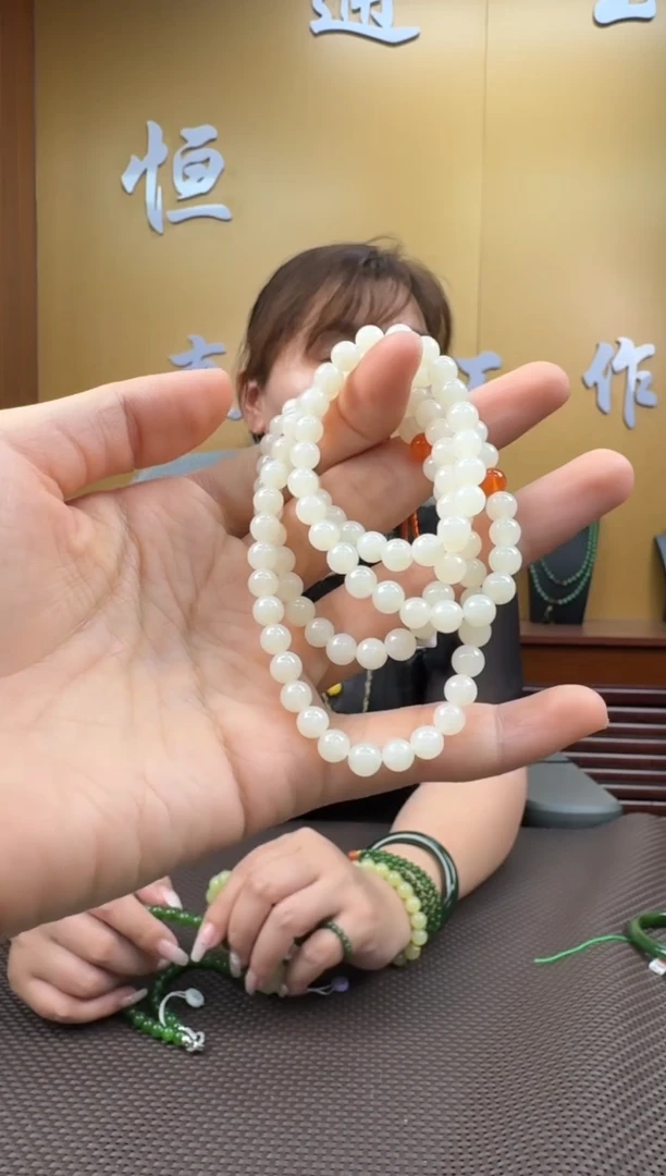 和田玉未镶嵌颈饰项链5-6