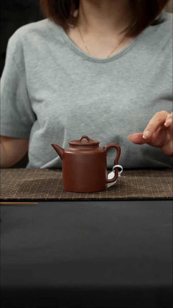 茶壶紫砂底槽清汲直220cc