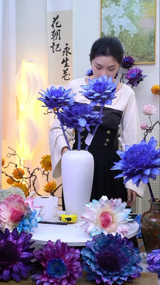 永生洋蓟紫色3头【吸色问题】4025