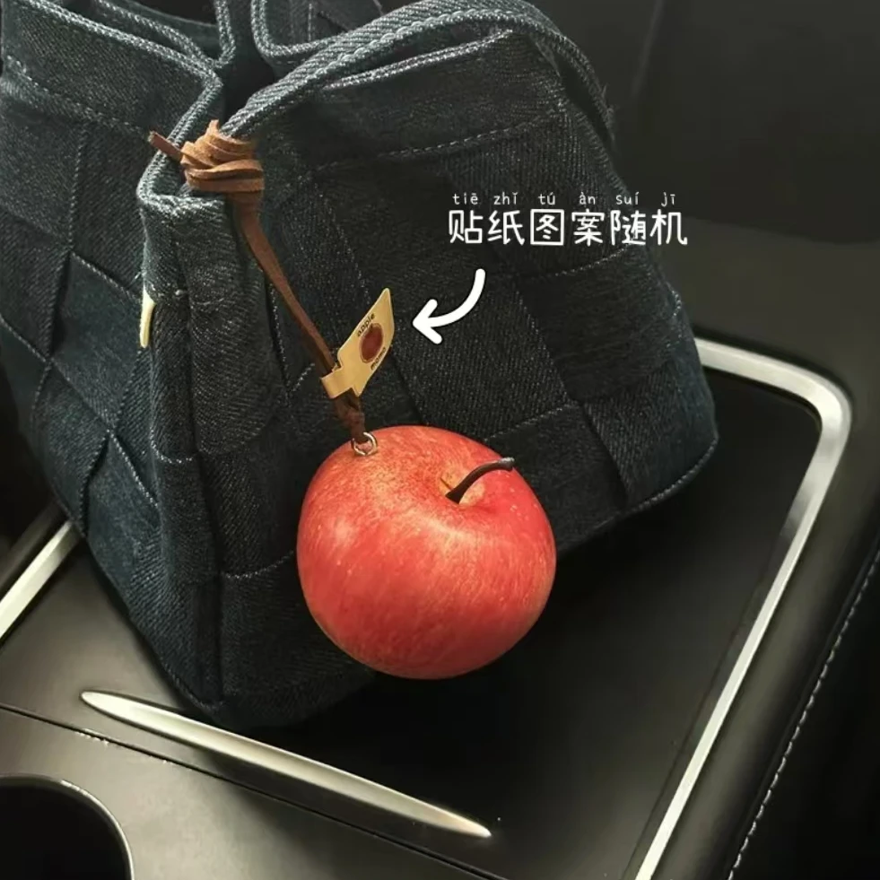 【工藤】汽车挂件装饰车载后视镜女生挂饰包包挂件大苹果