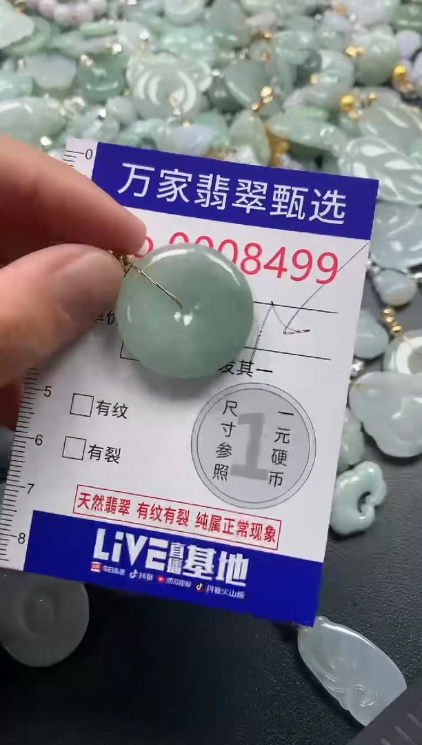 吊坠(不含链)未镶嵌翡翠8499