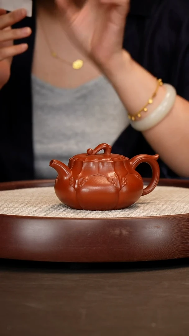 茶壶紫砂【耿浩】大红袍平安如意   300CC