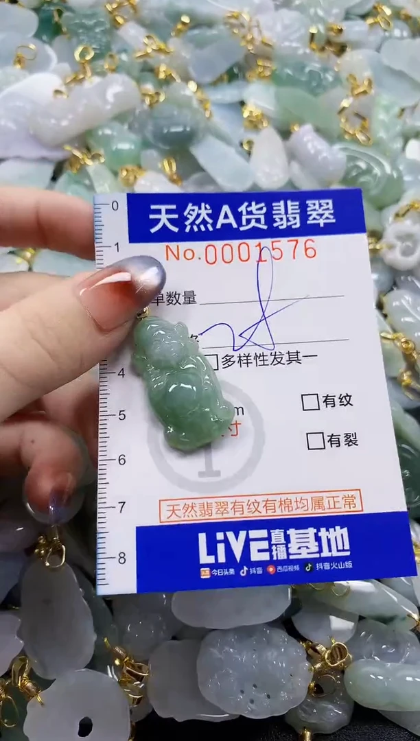 颈饰未镶嵌翡翠天然A货翡翠