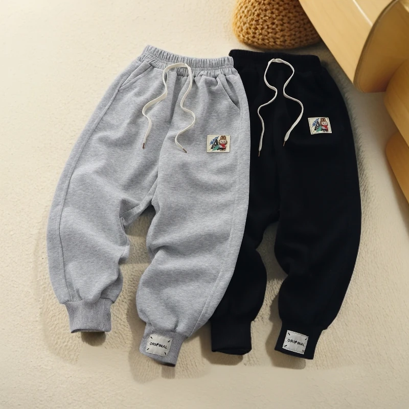 童装女童裤子儿童休闲裤男童裤子宽松长裤宝宝春秋女童春秋卫裤