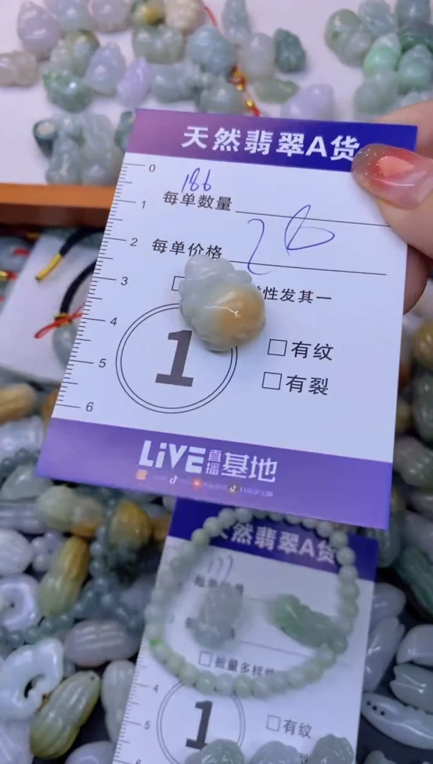 颈饰未镶嵌翡翠天然翡翠A货批量多样性发一件