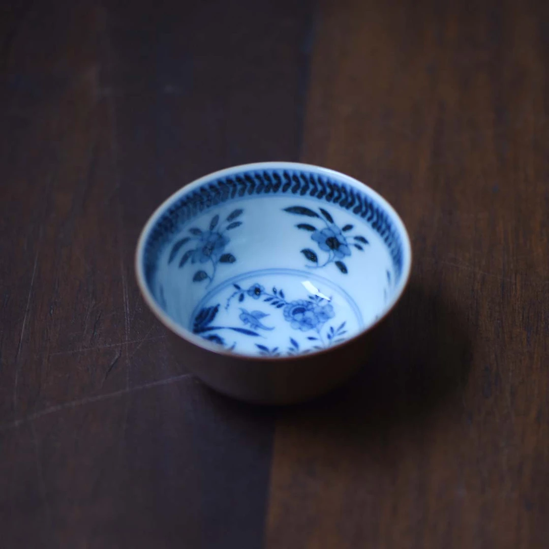 斋居 紫金釉花卉-雲由山坊-客杯-70CC（雲由S0260）