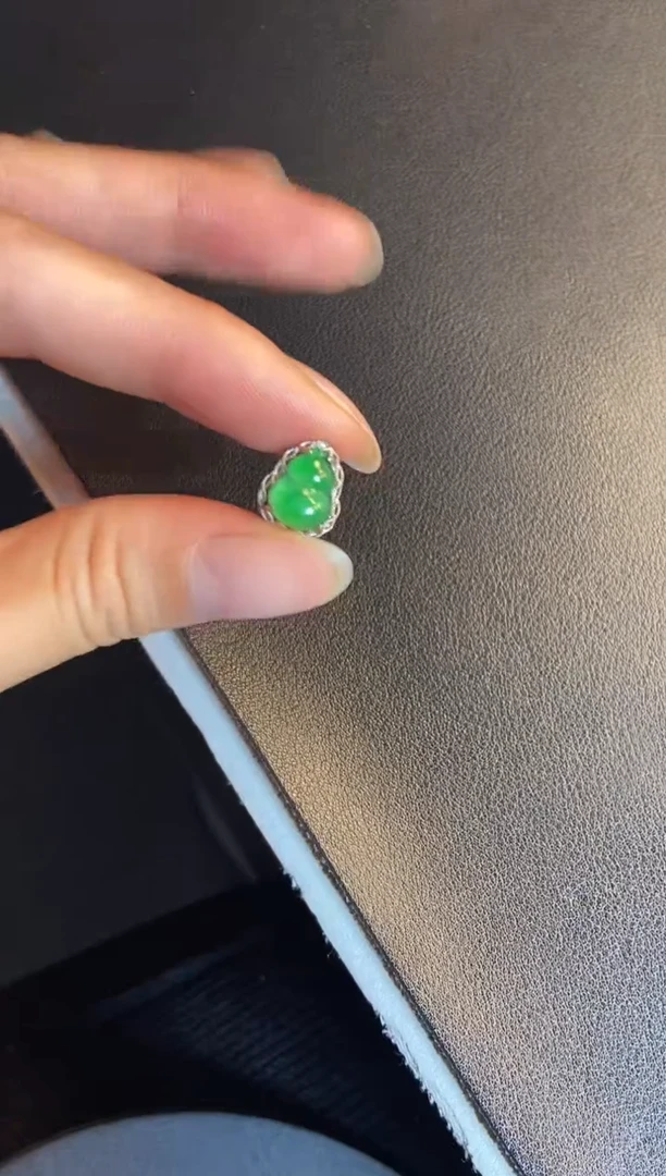 吊坠(不含链)银S925镶嵌翡翠1