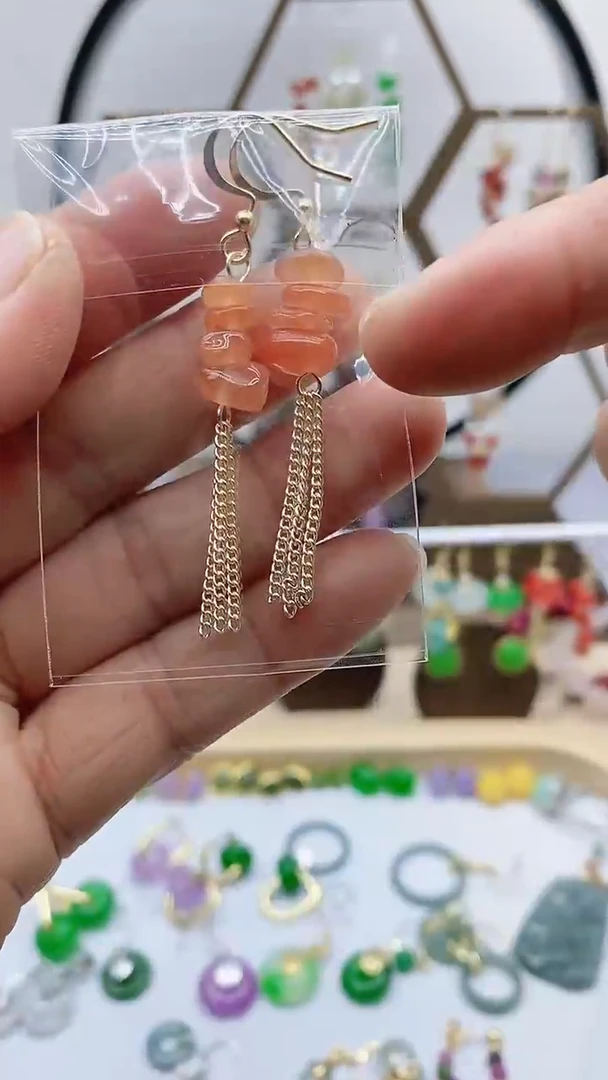 未镶嵌南红玛瑙耳饰907