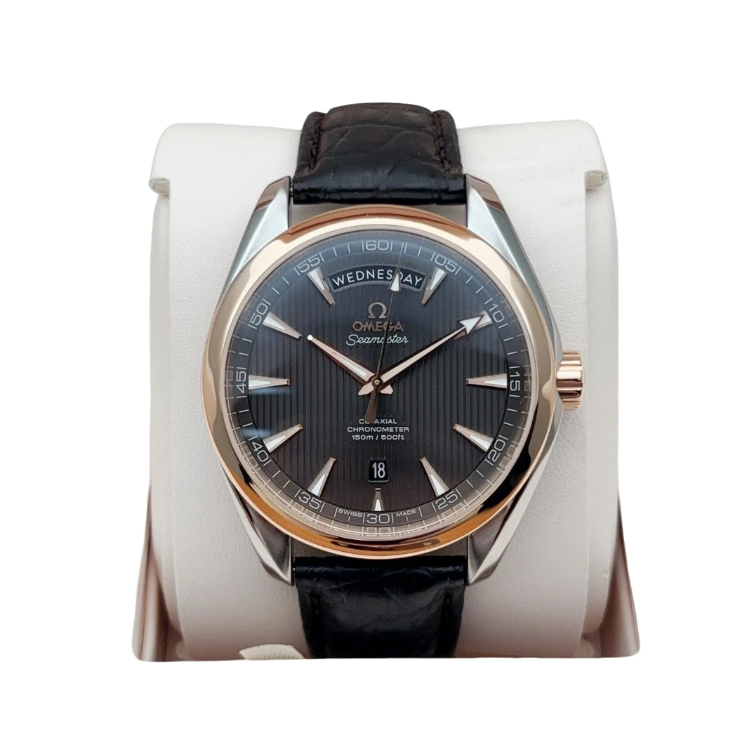 99新 Omega/欧米茄 海马150/231.23.42.22.06.001/玫瑰金运动男表