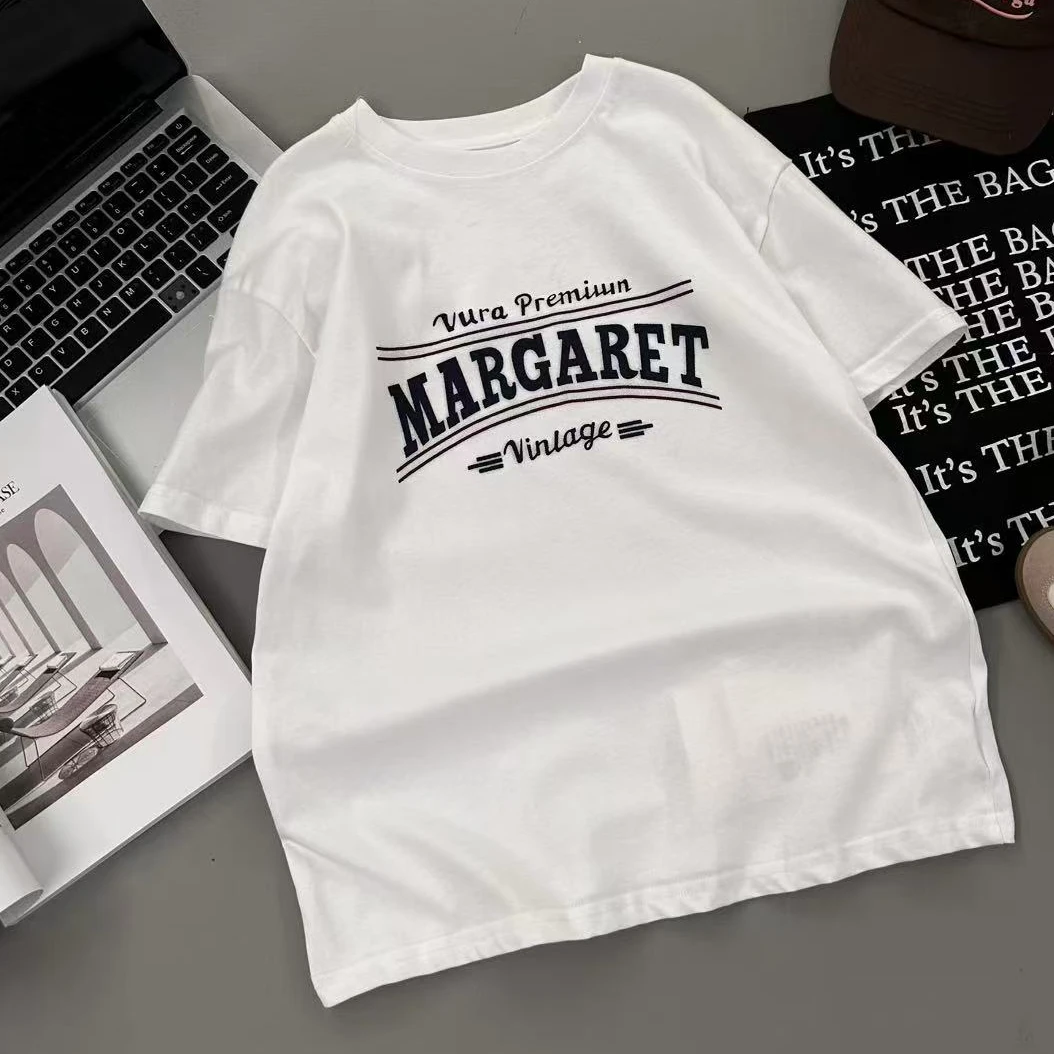 YZYX 2025夏季儿童新款时尚印花字母休闲T恤  6108-1