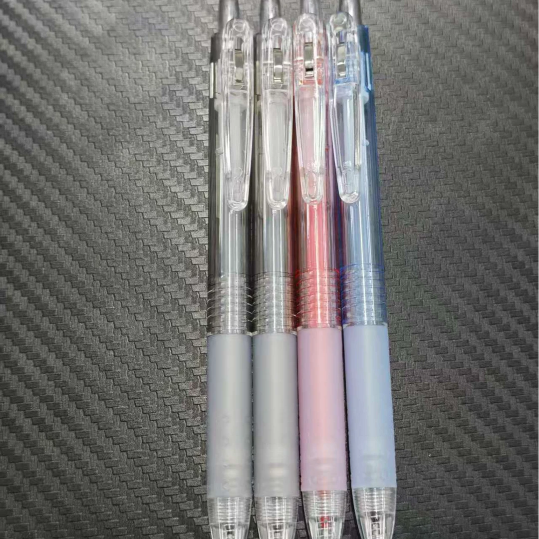 【发多支-多种颜色】【甘蔗可降解透明高颜值按动中性笔】