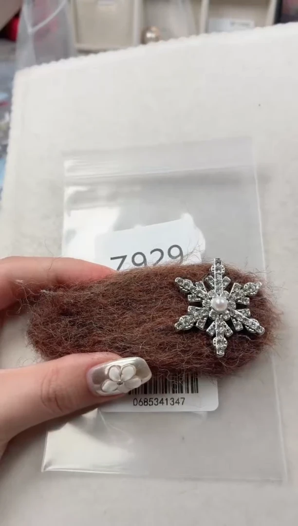 未镶嵌发夹淡水珍珠Z929