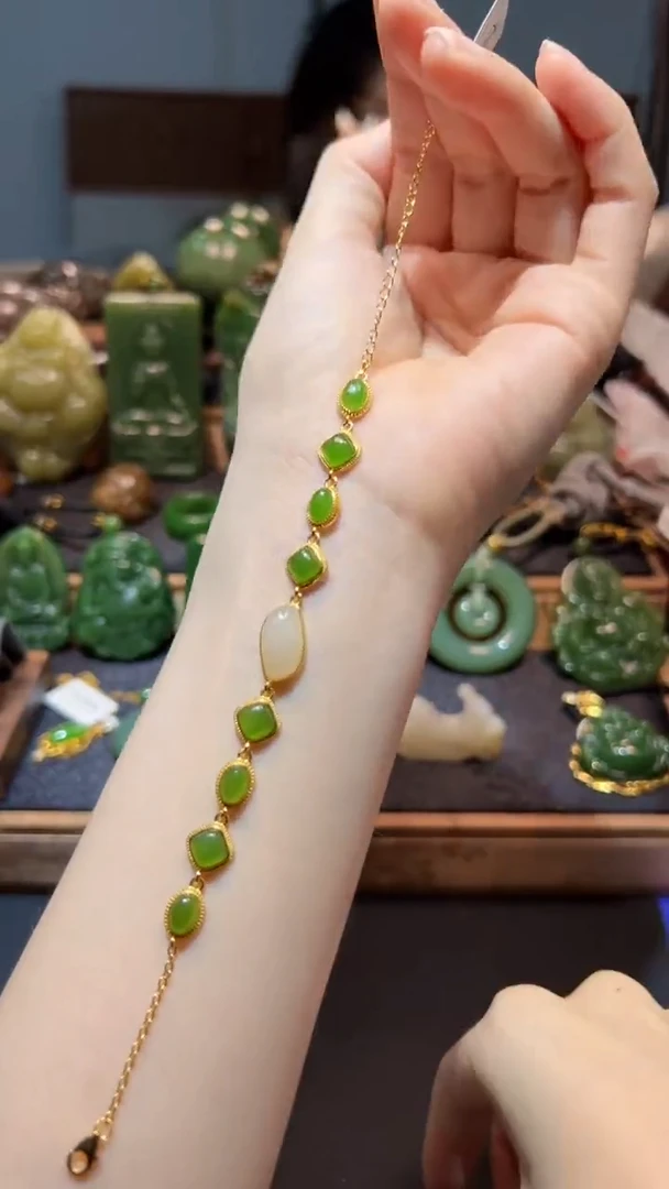 手链未镶嵌和田玉（碧玉）1